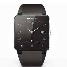 索尼smartwatch sw2 智能手表 黑色 硅胶表带 智能手环产品图片1
